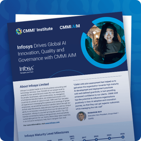 Infosys Drives Global AI Innovation, Quality and Governance with CMMI AIM